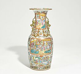 Grosse famille rose Vase im Kanton-Stil, 73211-2, Van Ham Kunstauktionen