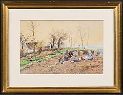 Hugo Muehlig - Rast auf dem Feld, 75063-8, Van Ham Kunstauktionen