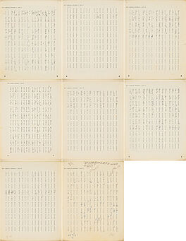 John Cage - Chance Operations Charts, 76778-3, Van Ham Kunstauktionen