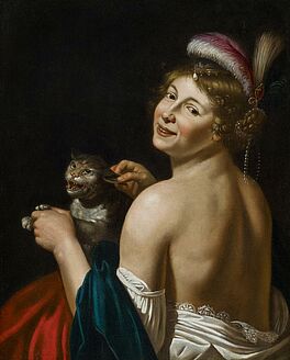Hollaendischer Klassizist - Junge Dame mit Katze, 64446-1, Van Ham Kunstauktionen