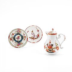Meissen - Kleine Kanne und Untertasse mit Tischchendekor, 76821-197, Van Ham Kunstauktionen