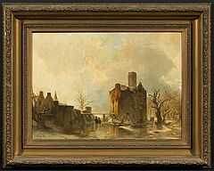 Carl Hilgers - Kasteel Doornenburg im Winter, 76688-2, Van Ham Kunstauktionen