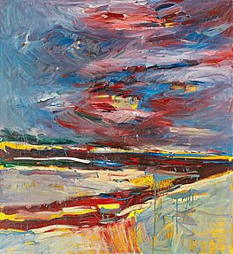 Detlev Foth - Flusslandschaft roetlich, 69324-1, Van Ham Kunstauktionen