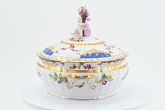 KPM - Speiseservice Breslauer Stadtschloss fuer vier Personen, 73793-6, Van Ham Kunstauktionen