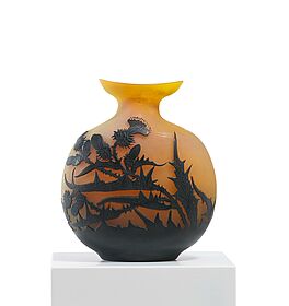 Emile Galle - Vase Chardons, 81684-21, Van Ham Kunstauktionen