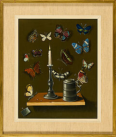 Georges Spiro - Stillleben mit Kerze und Schmetterlingen, 81233-2, Van Ham Kunstauktionen