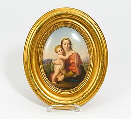 KPM - Porzellangemaelde Maria mit Kind, 65761-1, Van Ham Kunstauktionen