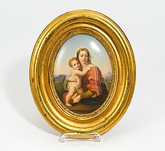 KPM - Porzellangemaelde Maria mit Kind, 65761-1, Van Ham Kunstauktionen