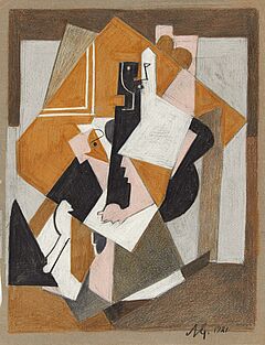 Albert Gleizes - Ohne Titel Frau mit rosa Handschuh, 76190-5, Van Ham Kunstauktionen