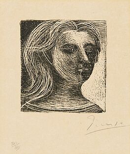 Pablo Picasso - Tete de Femme Face et Profil, 60877-1, Van Ham Kunstauktionen