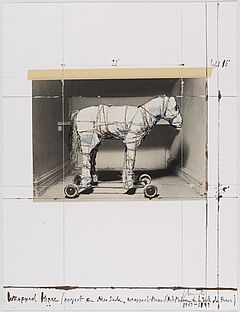 Christo - Wrapped Horse <br >Project for Neo-Dada Wrapped, 74231-2, Van Ham Kunstauktionen