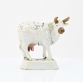 Delft - Kleine Kuh auf Sockel, 75318-5, Van Ham Kunstauktionen