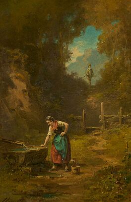 Willy Moralt - Am Brunnen, 75689-9, Van Ham Kunstauktionen