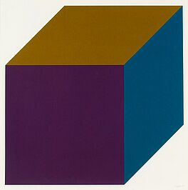 Sol LeWitt - Forms derived from a cube color 9 Blaetter aus einer Mappe mit 12 Arbeiten, 56801-4239, Van Ham Kunstauktionen