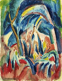 Josef Eberz - Frau im Wald, 66500-45, Van Ham Kunstauktionen