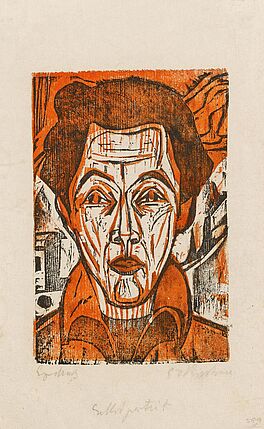 Ernst Ludwig Kirchner - Selbstportraet, 68002-6, Van Ham Kunstauktionen