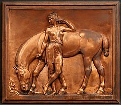 Arthur Volkmann - Amazone ihr Ross traenkend, 81861-1, Van Ham Kunstauktionen