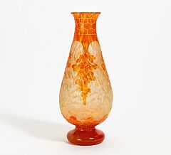 Schneider Charles Le Verre Francais - Grosse Vase mit Dattelpalmen-Dekor, 68101-4, Van Ham Kunstauktionen