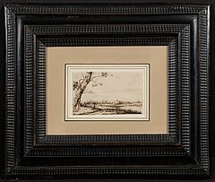 Jan Lievens - Flusslandschaft mit Baum und Kreuz, 79090-1, Van Ham Kunstauktionen