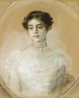 Franz Seraph von Lenbach - Portraet einer jungen Dame, 57704-7, Van Ham Kunstauktionen