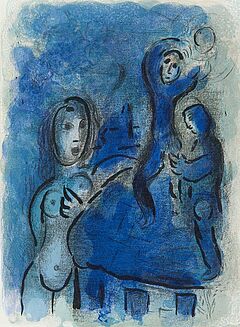 Marc Chagall - Rahab et les Espions de Jericho  aus Dessin pour la Bible, 56800-21059, Van Ham Kunstauktionen