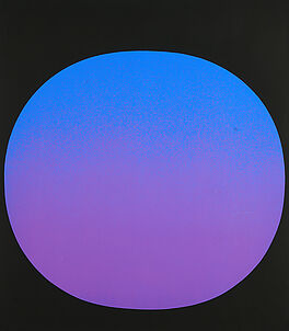Rupprecht Geiger - Kreis blauviolett auf schwarz, 81841-2, Van Ham Kunstauktionen