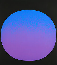 Rupprecht Geiger - Kreis blauviolett auf schwarz, 81841-2, Van Ham Kunstauktionen