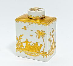Meissen - Teedose mit Goldchinesen, 64084-74, Van Ham Kunstauktionen