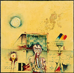 Matko Trebotic - Portraet mit Quadrat, 60174-402, Van Ham Kunstauktionen