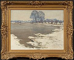 Max Clarenbach - Winterlandschaft in den Erftauen, 80609-12, Van Ham Kunstauktionen