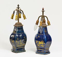 Paar sechseckige Vasen mit Vogeldekor, 65507-9, Van Ham Kunstauktionen