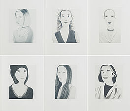 Alex Katz - Six Female Portraits, 68003-228, Van Ham Kunstauktionen