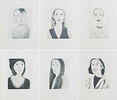 Alex Katz - Six Female Portraits, 68003-228, Van Ham Kunstauktionen
