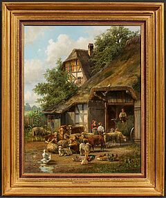 Hubert Kaplan - Vor dem Schafstall, 82246-3, Van Ham Kunstauktionen