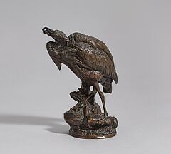 Louis Théophile Hingre - Reiher mit Frosch, 81090-17, Van Ham Kunstauktionen