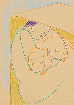 Leiko Ikemura - Ohne Titel No34, 56800-10581, Van Ham Kunstauktionen