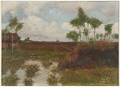 Otto Modersohn - Fruehling im Moor, 80477-1, Van Ham Kunstauktionen