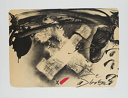 Antoni Tapies - X de tissu, 62443-58, Van Ham Kunstauktionen