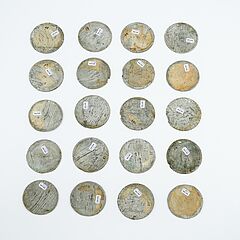 Russland - Zwanzig Probeabschlaege einer Medaillen-Suite mit Szenen aus der russischen Geschichte, 80349-1, Van Ham Kunstauktionen