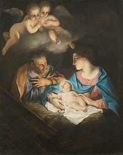 Italienische Schule - Die Heilige Familie, 75326-15, Van Ham Kunstauktionen