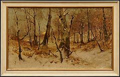 Walter Moras - Abenddaemmerung im Winterwald, 82027-2, Van Ham Kunstauktionen