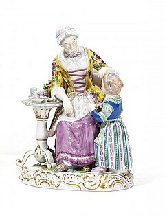 Meissen - Gruppe Grossmutters Geburtstag, 55279-4, Van Ham Kunstauktionen