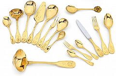 Vermeilbesteck fuer zwoelf Personen, 55370-4, Van Ham Kunstauktionen