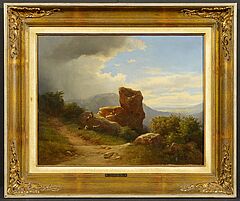 Karoly Marko - Italienische Landschaft mit Ziegenhirten, 73137-2, Van Ham Kunstauktionen