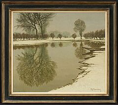 Max Clarenbach - Ruhiger Wintertag an der Erft, 76783-1, Van Ham Kunstauktionen