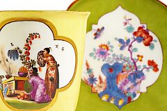 Meissen - Becher mit gelbem Fond und Chinoiserien, 65760-7, Van Ham Kunstauktionen