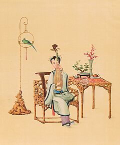 Chinesische Miniaturen aus dem Leben einer chinesischen Dame, 66952-1, Van Ham Kunstauktionen