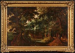 Flaemische Schule - Waldinneres mit maechtigen Eichen, 81368-1, Van Ham Kunstauktionen