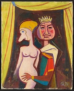 Karl Hofer - Koenig mit Maedchen, 36526-67, Van Ham Kunstauktionen