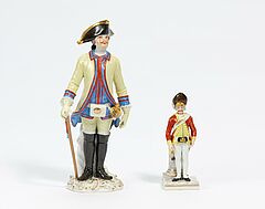 Meissen - Zwei Soldaten in Uniform, 75074-20, Van Ham Kunstauktionen